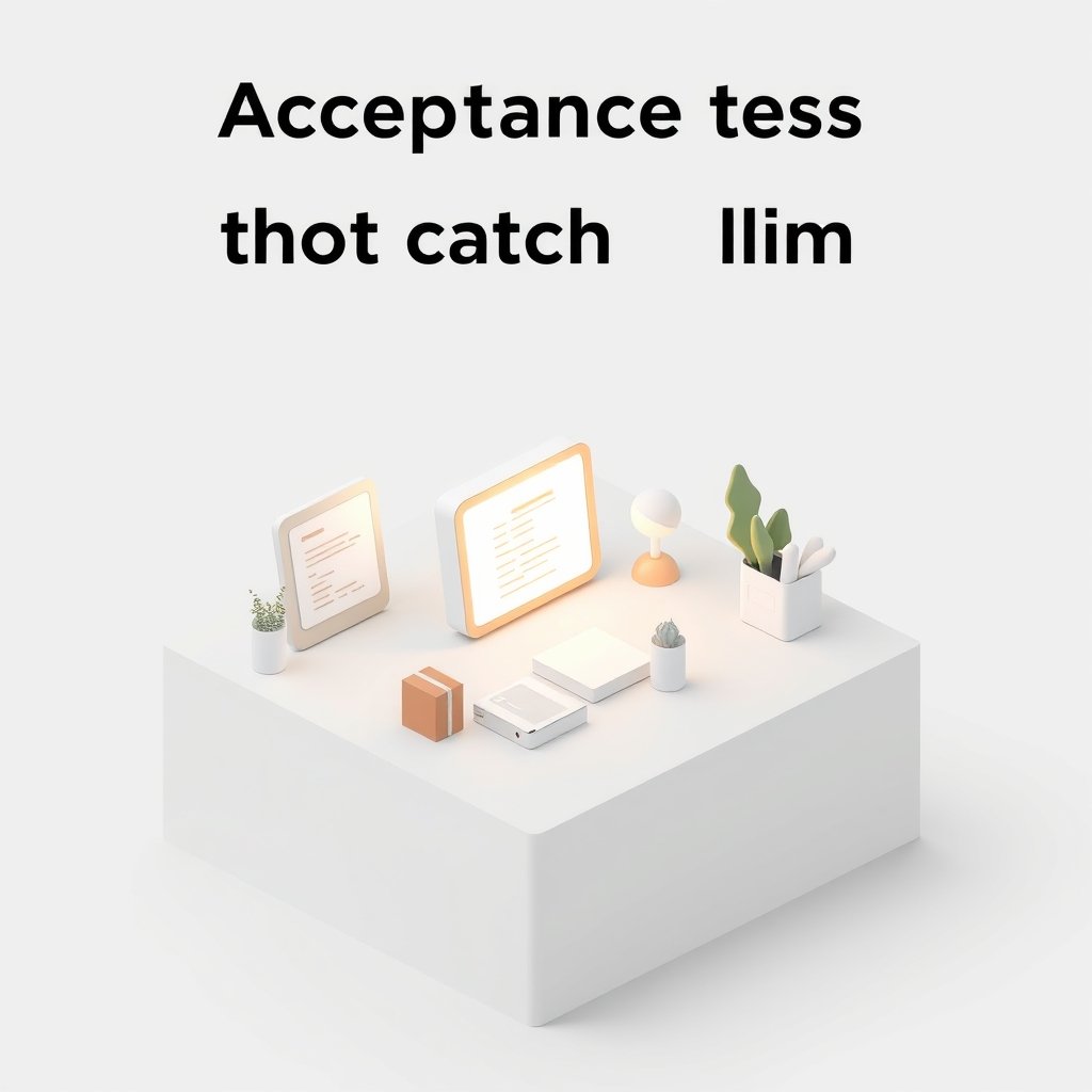 Acceptance tests that catch LLM semantic errors in finance